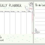 Магнитный планер А3 "Расписание на неделю №11 Русалка_eng"