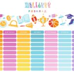 Магнитный планер А3 “Школьное расписание 10”