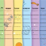 Магнитный планер А3 "Школьное расписание 2"