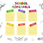 Магнитный планер А3 "Школьное расписание 5"