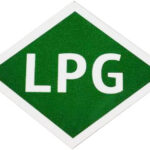Магнітний знак на авто "Газ" LPG (15см)