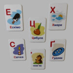 Магнитный алфавит украинский. Карточки с картинкой
