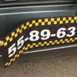 Набір магнітів на авто "Служба Таксі"