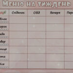 Магнітний планер дитячий на холодильник