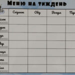 Магнітний планер дитячий на холодильник