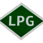 Наклейка знак на авто Газ LPG (15см)