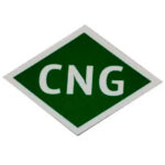 Наклейка знак на авто Газ CNG (15см)
