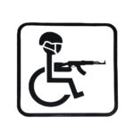 Магнітний знак на авто Інвалід з автоматом 1